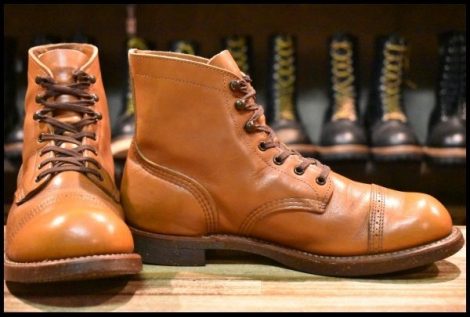 【8D 箱付 良品 13年】レッドウィング 8011 アイアンレンジ マンソン ホワイト アッシュセトラー キャップトゥ ブーツ redwing HOPESMORE