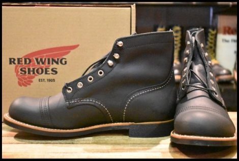 【9.5D 箱付 未使用 24年】レッドウィング 8084 アイアンレンジャー ブラックハーネス 黒 キャップトゥ ブーツ redwing HOPESMORE
