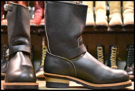 【9D 箱付 DEAD PT91刺繍】レッドウィング 2268 エンジニア 黒 ブラッククローム スチールトゥ ブーツ redwing HOPESMORE