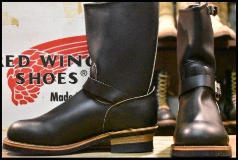 【9D 箱付 DEAD PT91刺繍】レッドウィング 2268 エンジニア 黒 ブラッククローム スチールトゥ ブーツ redwing HOPESMORE