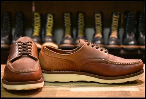 【9D 箱付 美品】RUSSELL MOCCASIN ラッセルモカシン フィッシングオックスフォード 1272-27V ブラウン マルチ ブーツ HOPESMORE