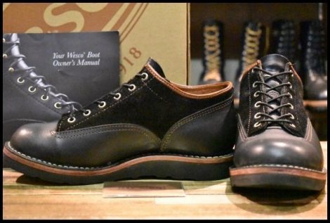 【7E 箱付 美品】WESCO ウエスコ カスタムJHクラシックスLTT オックスフォード 黒 ブラック ジョンヘンリー ブーツ HOPESMORE