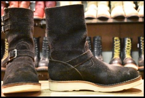 【8.5E 良品 18年】WESCO ウエスコ カスタムボス ブラックラフアウト 黒 9インチハイト ラプターシングル ブーツ BOSS HOPESMORE