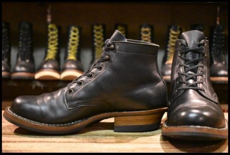 【9E 美品】WHITE’S ホワイツ セミドレス ブラックドレス 黒 ビブラム269シングル レースアップ 編み上げ ブーツ HOPESMORE