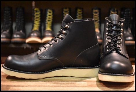 【7D 美品 13年】レッドウィング 8165 アイリッシュセッター ブラッククローム プレーントゥ 編み上げ ブーツ redwing HOPESMORE