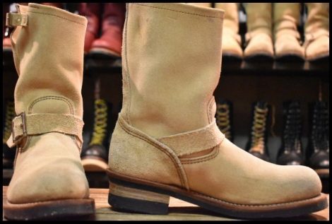 【8D 良品 11年】レッドウィング 8268 スエード エンジニア ホーソーンアビレーンラフアウト スチールトゥ ブーツ redwing HOPESMORE