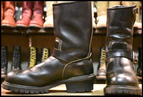 【8.5D 良品 PT91刺繍】レッドウィング 8280 ナイフポケット エンジニア 黒 ブラッククローム 2268 ブーツ redwing HOPESMORE