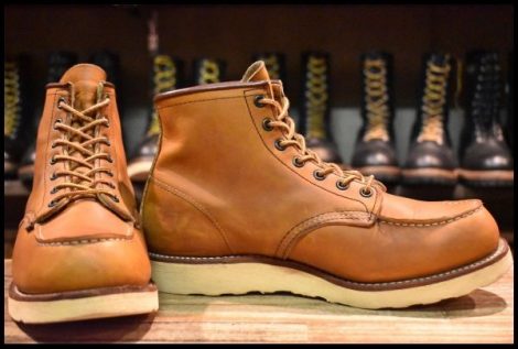 【9.5E 良品 サイド羽タグ 02年】レッドウィング 875 アイリッシュセッター 茶 オロイジナル モックトゥ ブーツ redwing HOPESMORE