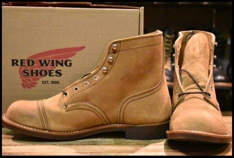 【9.5D 箱付 未使用 22年】レッドウィング 8083 アイアンレンジャー ミュールスキナー スエード 編み上げ ブーツ redwing 8113 HOPESMORE