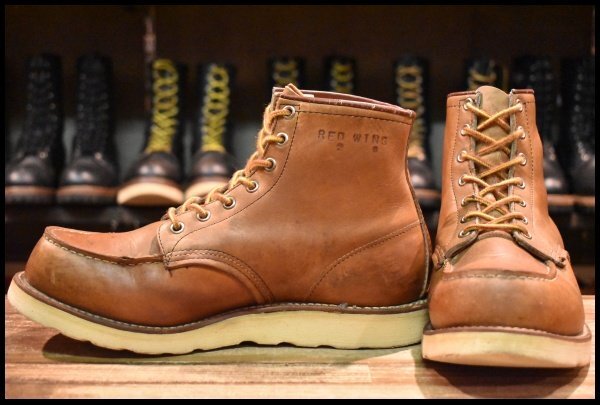 【8.5EE 良品 旧犬タグ 88年02月刻印】レッドウィング 875 アイリッシュセッター オロラセット 茶 ビンテージ ブーツ redwing HOPESMORE
