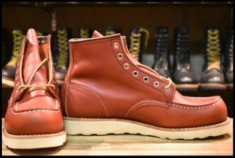 【10E 箱付 未使用 犬タグ復刻 20年】レッドウィング 8875 アイリッシュセッター 赤茶 オロラセット モックトゥ ブーツ redwing HOPESMORE