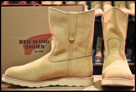 【9.5E 箱付 未使用 13年】レッドウィング 8168 スエード ペコス ホーソーン アビレーン ラフアウト ブーツ redwing pecos HOPESMORE