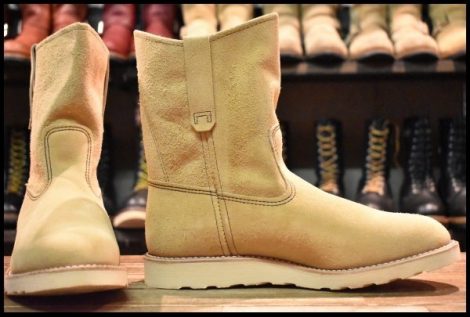 【9.5E 箱付 未使用 13年】レッドウィング 8168 スエード ペコス ホーソーン アビレーン ラフアウト ブーツ redwing pecos HOPESMORE