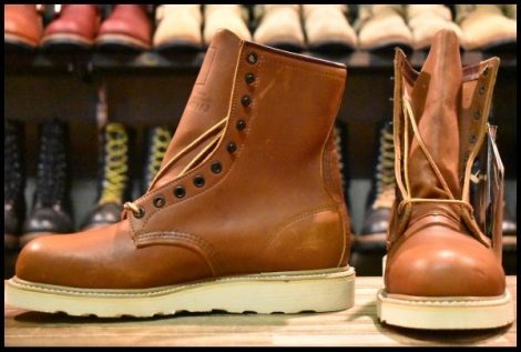 【8D DEAD カナダ限定 PT91刺繍EHPR】レッドウィング 8221 ブラウン 茶 スチールトゥ 編み上げ レースアップ ブーツ redwing HOPESMORE