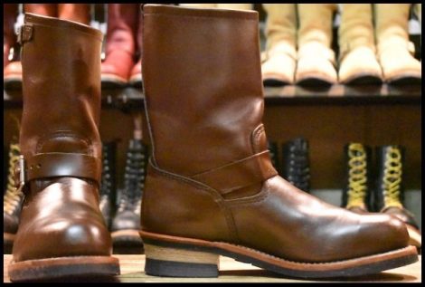 【8.5D 箱付 美品 09年】レッドウィング 2269 エンジニア 茶 チョコレート クローム ブラウン スチールトゥ ブーツ 2967 redwing HOPESMORE