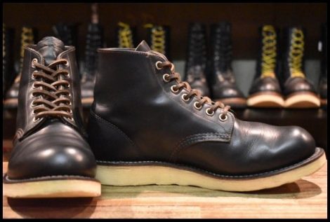 【7.5D 良品 12年】レッドウィング 9870 アイリッシュセッター ブラック クローンダイク 黒 編み上げ ブーツ redwing HOPESMORE