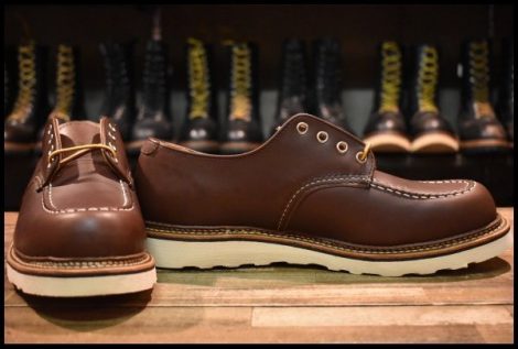 【10D 未使用 20年】レッドウィング 8109 オックスフォード マホガニーオロイジナル モックトゥ 短靴 ブーツ redwing HOPESMORE