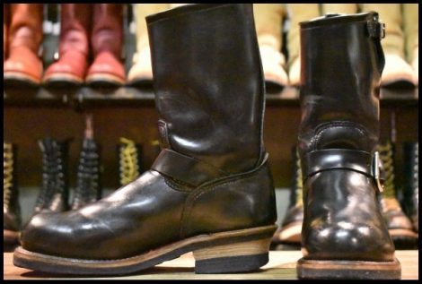 【6.5D 良品 PT99プリント 旧シルエット 06年】レッドウィング 2268 エンジニア ブラッククローム スチールトゥ ブーツ redwing HOPESMORE