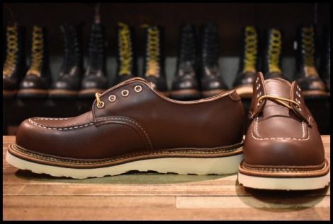 【10D 未使用 20年】レッドウィング 8109 オックスフォード マホガニーオロイジナル モックトゥ 短靴 ブーツ redwing HOPESMORE