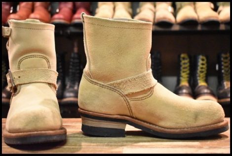 【6.5D 良品 11年】レッドウィング 2965 ショート スエードエンジニア ホーソーンアビレーンラフアウト ブーツ redwing HOPESMORE
