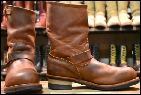 【10D 良品 09年】レッドウィング 2972 エンジニア 茶 カッパー ラフ＆タフ スチールトゥ ブラウン ブーツ redwing HOPESMORE