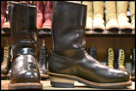 【6.5D 良品 PT99プリント 旧シルエット 06年】レッドウィング 2268 エンジニア ブラッククローム スチールトゥ ブーツ redwing HOPESMORE