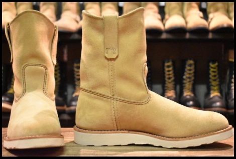 【9.5E 箱付 美品 25年】レッドウィング 8168 スエード ペコス ホーソーン アビレーン ラフアウト ブーツ redwing pecos HOPESMORE