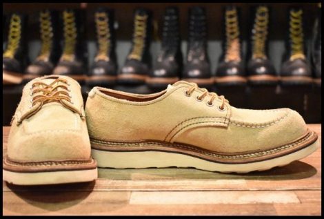 【7.5D 良品 13年】レッドウィング 8097 スエード オックスフォード ラフアウト モックトゥ ローカット ブーツ 8105 redwing HOPESMORE