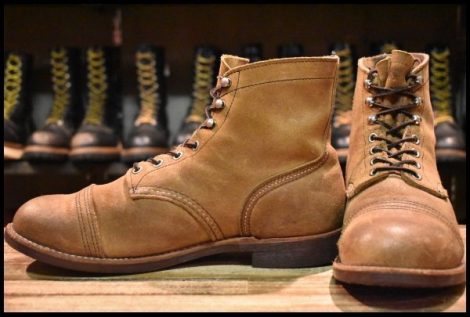 【9.5D 良品 17年】レッドウィング 8083 アイアンレンジャー 茶 ミュールスキナー ラフアウト キャップトゥ ブーツ redwing HOPESMORE