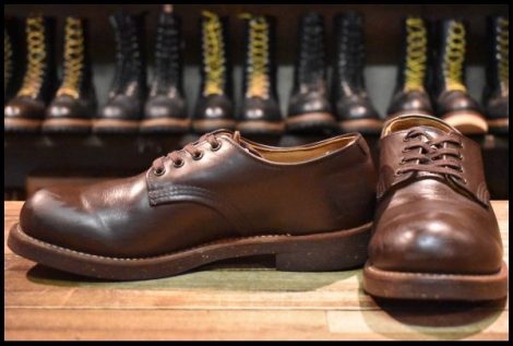 【7.5D 良品 13年】レッドウィング 8050 フォアマン オックスフォード 茶 チョコレート クローム 短靴 編み上げ ブーツ 8100 HOPESMORE