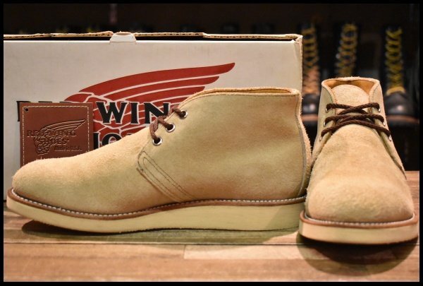 7.5D 箱付 良品 羽タグ 00年】レッドウィング 8895 スエード チャッカ