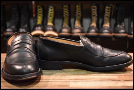 【7 良品】MAKERS メイカーズ CDVN-01 Vチップ コインローファー ペニーローファー ネイビー コードバン シューズ 短靴 ブーツ HOPESMORE