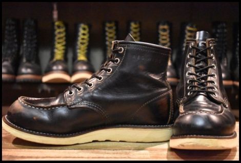 【7.5E ジャンク 15年】レッドウィング 9874 アイリッシュセッター ブラック クローンダイク 黒 モックトゥ ブーツ redwing HOPESMORE