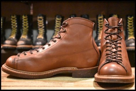 【7.5D 良品 16年】レッドウィング 2996 ワイドパネル ラインマン ブラウン シガー リタン LTT レースアップ ブーツ redwing HOPESMORE