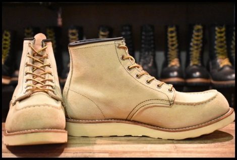 【10D 良品 10年】レッドウィング 8173 スエード アイリッシュセッター ホーソーン ラフアウト モックトゥ ブーツ redwing HOPESMORE