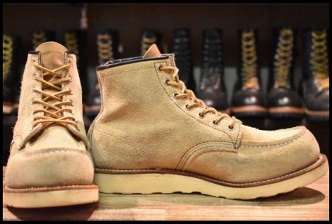 【7.5D 良品 03年】レッドウィング 8173 スエード アイリッシュセッター ホーソーン ラフアウト モックトゥ ブーツ redwing HOPESMORE