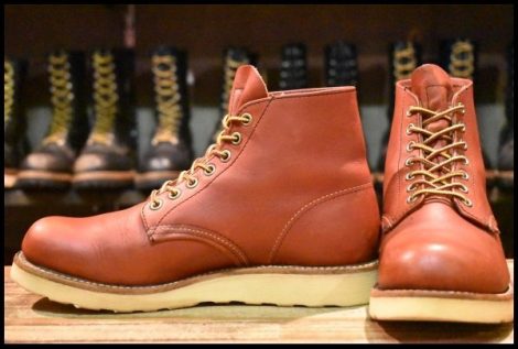 【7D 美品 09年】レッドウィング 8166 アイリッシュセッター 赤茶 オロラセット プレーントゥ 編み上げ ブーツ redwing HOPESMORE