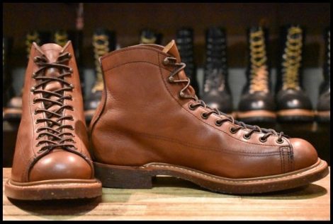 【7.5D 良品 16年】レッドウィング 2996 ワイドパネル ラインマン ブラウン シガー リタン LTT レースアップ ブーツ redwing HOPESMORE