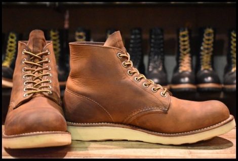 【8.5D 良品 10年】レッドウィング 9111 アイリッシュセッター 茶 カッパー ラフ＆タフ プレーントゥ 編み上げ ブーツ redwing HOPESMORE