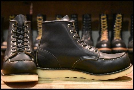 【8D 良品 12年】レッドウィング 9075 アイリッシュセッター 黒 ブラック ハーネス モック 8179 8130 ブーツ redwing HOPESMORE