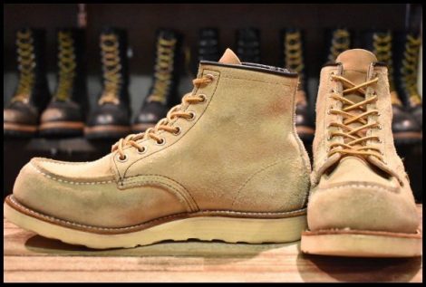 【7.5D 良品 03年】レッドウィング 8173 スエード アイリッシュセッター ホーソーン ラフアウト モックトゥ ブーツ redwing HOPESMORE