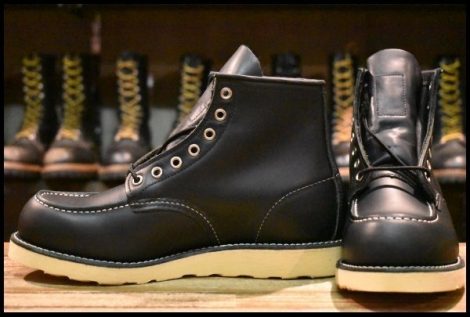 【7.5E 未使用 13年】レッドウィング 8179 アイリッシュセッター 黒 ブラッククローム モックトゥ 8130 ブーツ redwing HOPESMORE