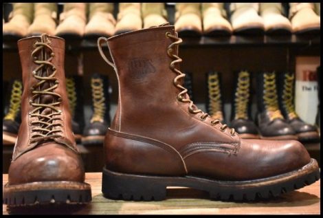 【10D 良品】WHITE’S ホワイツ スモークジャンパー ブラウン ビブラム132シングル 編み上げ ブーツ HOPESMORE