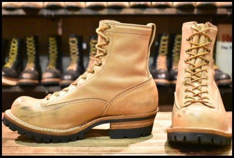 【8.5E 良品 00年】WESCO ウエスコ ジョブマスターLTT バーラップ ビブラム100シングル ブーツ HOPESMORE