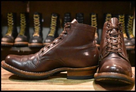 【9E 良品】WHITE’S ホワイツ 2332W セミドレス ブラウン ウォーターバッファロー 茶 ビブラム269 編み上げ ブーツ HOPESMORE