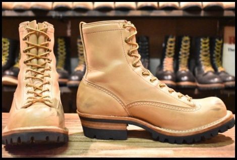 【8.5E 良品 00年】WESCO ウエスコ ジョブマスターLTT バーラップ ビブラム100シングル ブーツ HOPESMORE