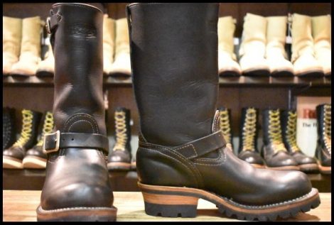 【7D 良品 10年】WESCO ウエスコ ボス ブラック 黒 ビブラム100シングル 11インチハイト エンジニア ブーツ BOSS HOPESMORE