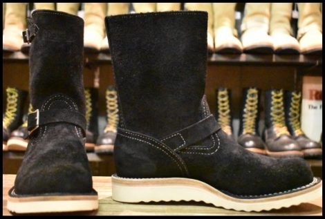 【9E 未使用 18年】WESCO ウエスコ カスタムボス ブラックラフアウト 黒 9インチハイト ビブラム1010シングル ブーツ BOSS HOPESMORE