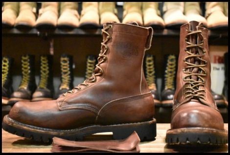 【10D 良品】WHITE’S ホワイツ スモークジャンパー ブラウン ビブラム132シングル 編み上げ ブーツ HOPESMORE