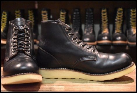 【7.5D 良品 12年】レッドウィング 9870 アイリッシュセッター ブラック クローンダイク 黒 プレーントゥ ブーツ redwing HOPESMORE
